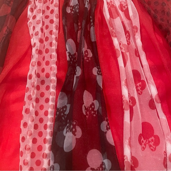 🎃 Disney Minnie Mouse Red and Black Costume with Hood Ears -L (10/12) - Picture 4 of 6